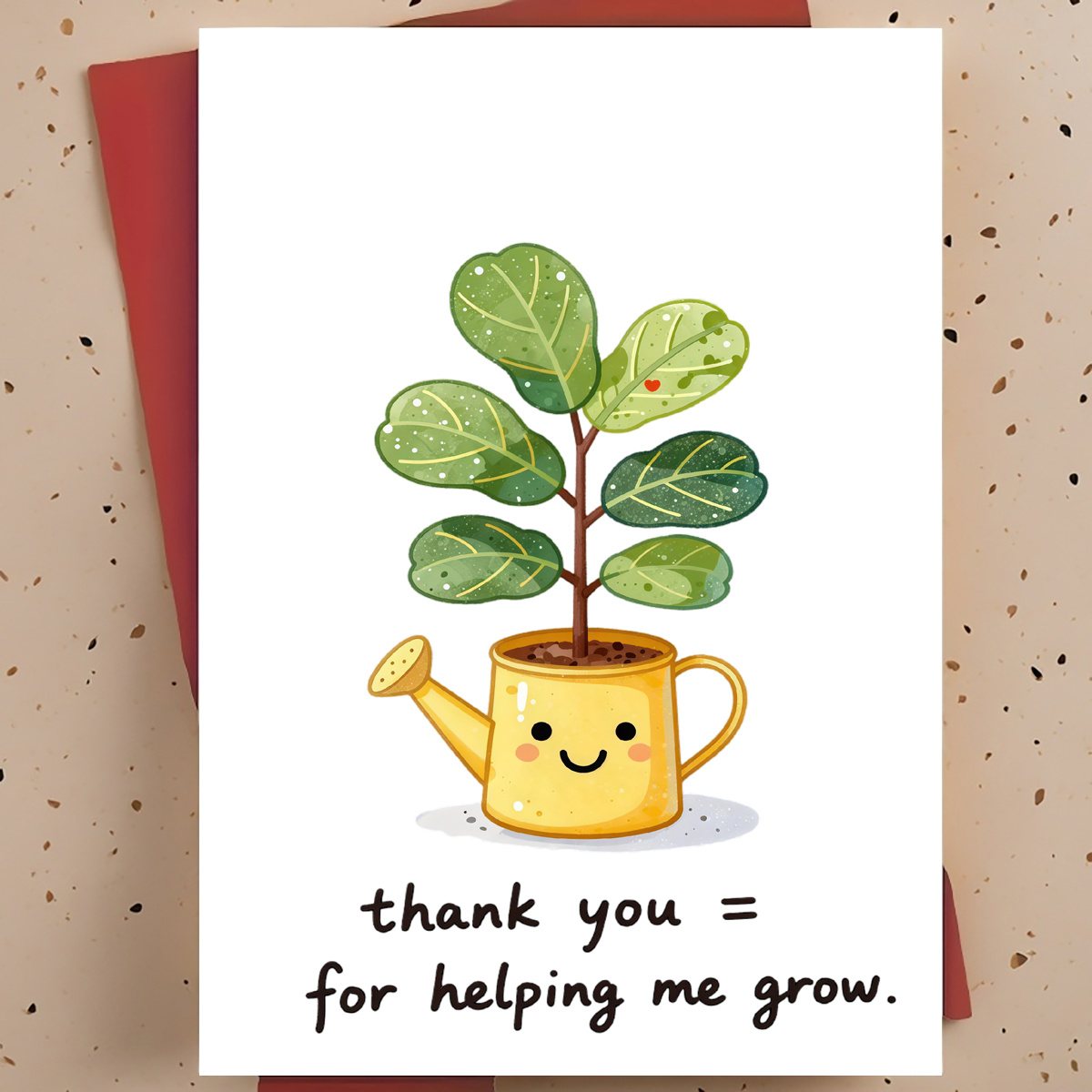 The Plant Parent - 1 Tarjeta de Agradecimiento Dulce y