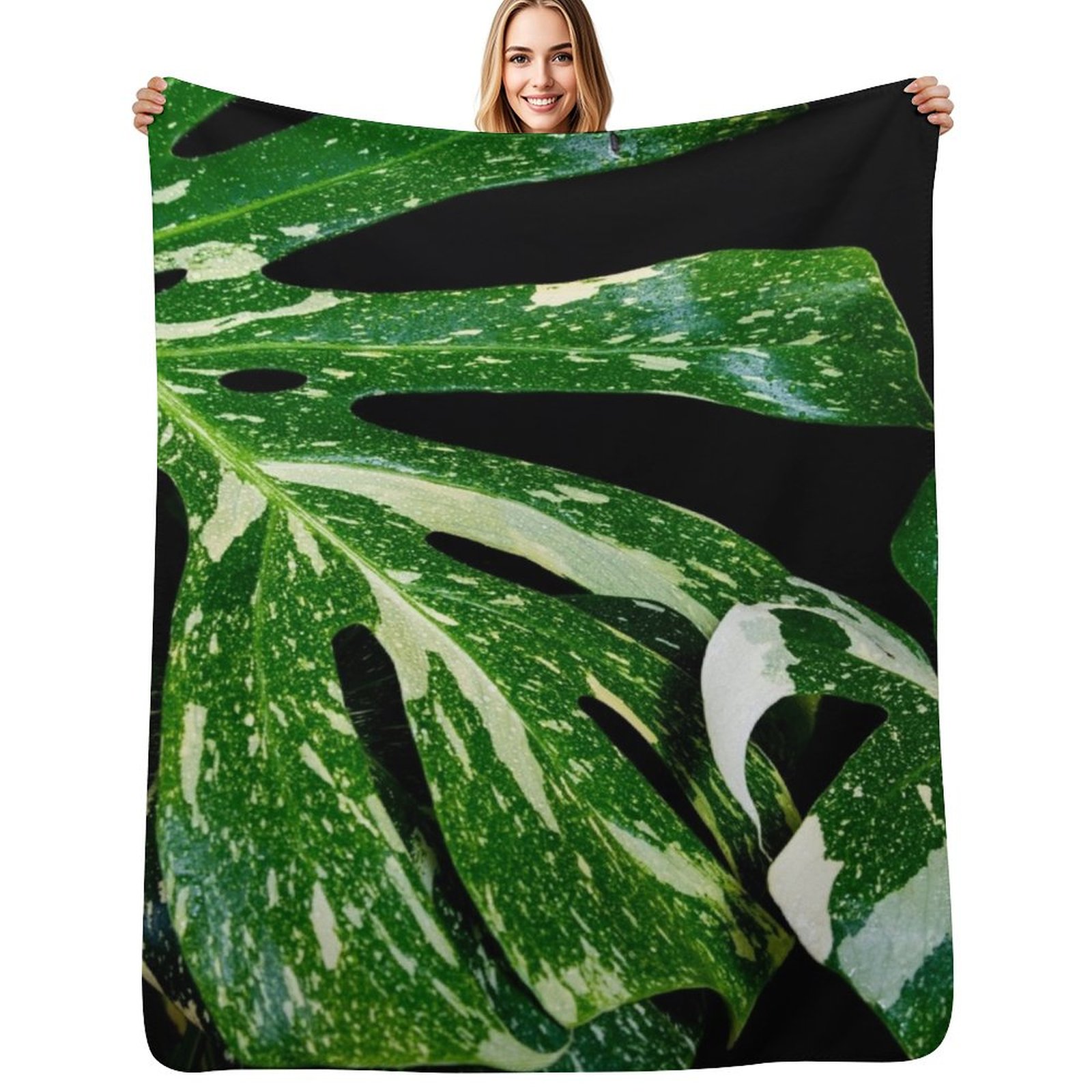 Manta decorativa con diseño de - Monstera Thai Constellation reseña y precio