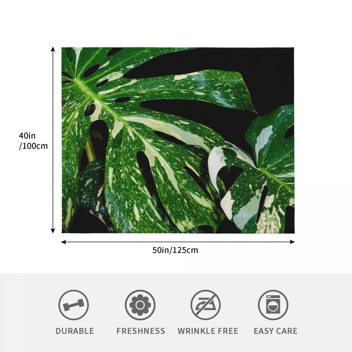 Manta decorativa con diseño de - Monstera Thai Constellation reseña y precio